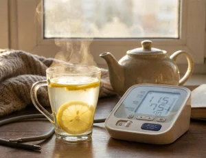 Uống nước chanh ấm giảm huyết áp
